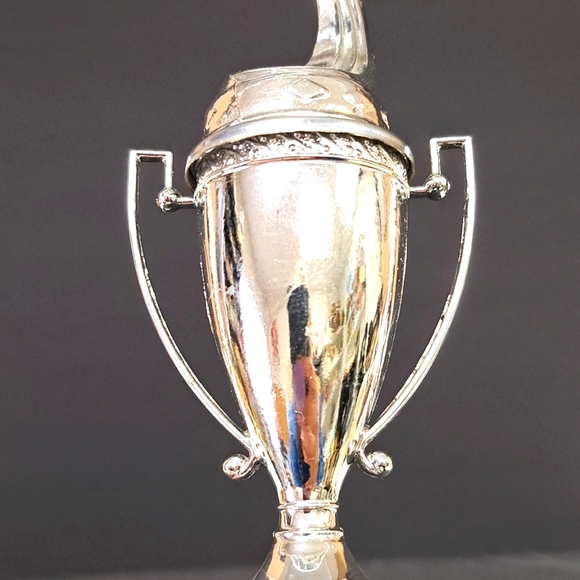 Mid-Century aeronautic trophy on a Carrera marble base with metal aircraft - Picture 4 of 11